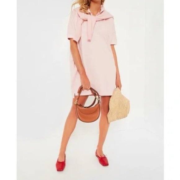Tuckernuck Pink Pique Teller Cotton Polo Dress - Picture 2 of 2